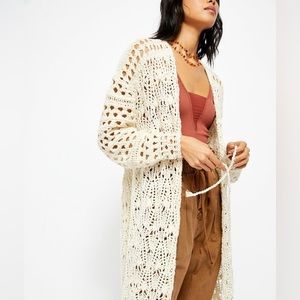 Jones New York signature crochet cardigan